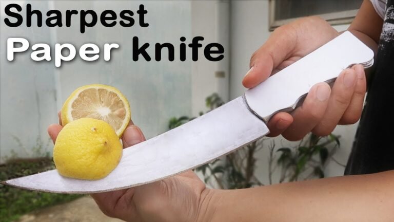 How Sharp is Paper Compared to Knives